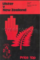 Ulster v New Zealand 1974 rugby  Programme